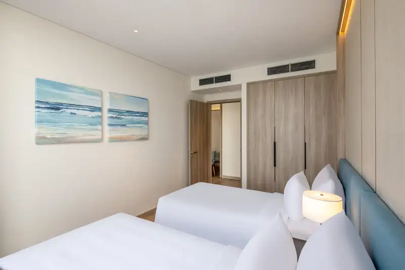 Phòng ngủ 2 giường đơn có tủ âm tường, Executive Suite Bay Vista